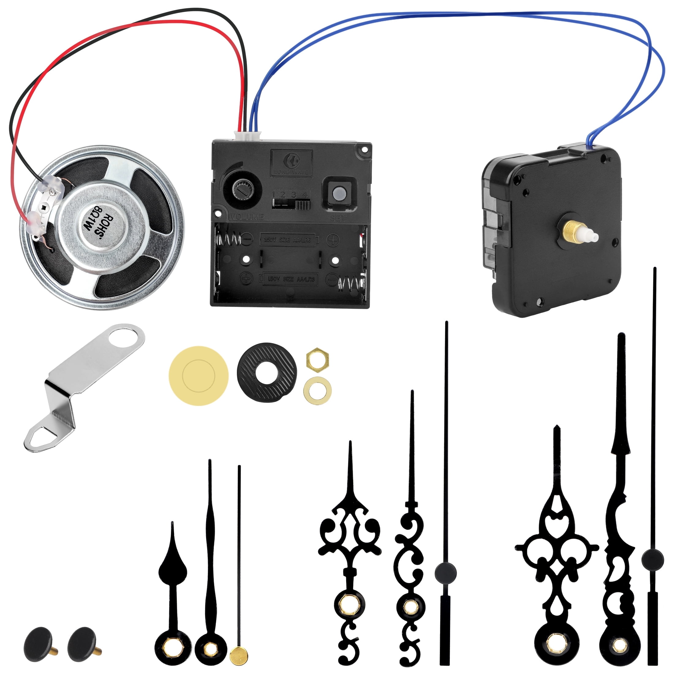 EEEkit Quartz Clock Movement Mechanism Kit, DIY Wall Operated Chime ...