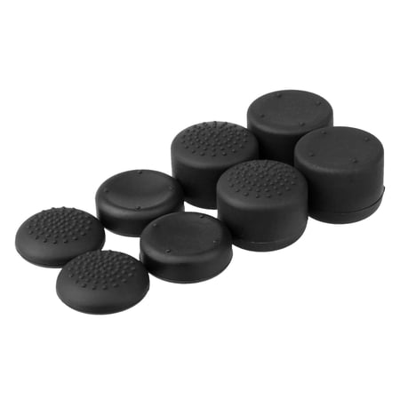 EEEkit 8pcs Anti-Slip Silicone Thumbstick Caps for PS5, PS4, PS3, Xbox One, Xbox 360 Controllers, Grip Cover in Mixed Heights Enhanced Comfort & Control