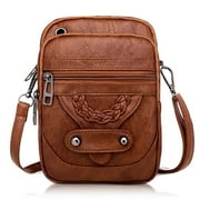 EEEKIT Small Cell Phone Purse, PU Leather Crossbody Phone Bag with Adjustable Strap