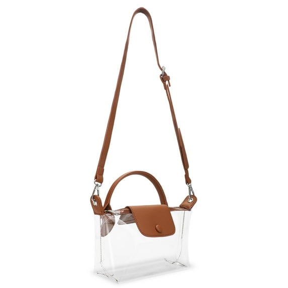 EEEkit Stadium Approved Clear Bag, Small Crossbody Bagwith Adjustable Strap for Concerts