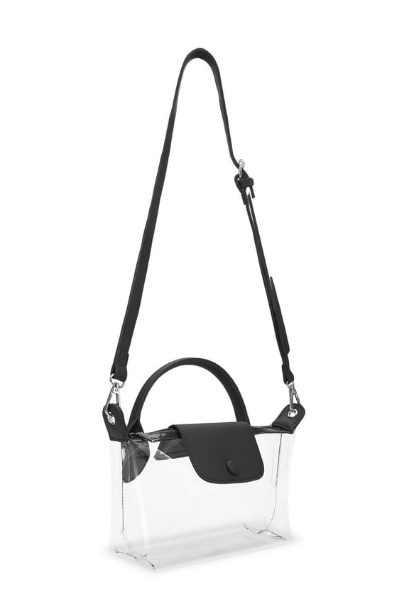 Stadium Approved Clear Bag, Small Crossbody Bagwith Adjustable Strap for Concerts