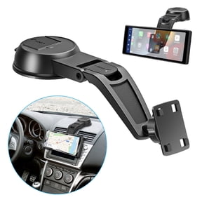Suction Cup CarPlay Screen Mount, EEEkit 360 Adjustable Windshield Dashboard Car Display Holder Fit for 7" 9" 10.26" CarPlay Screen, Android Auto Monitor, GPS