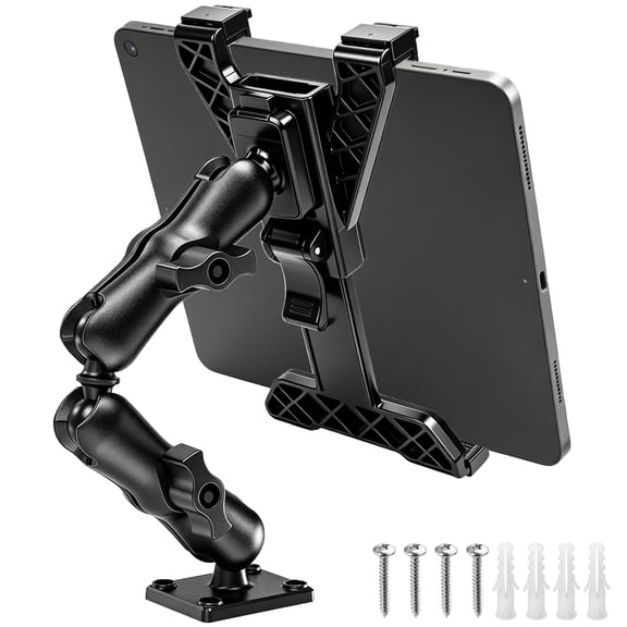 EEEkit Tablet Mount for Truck, Heavy Duty Drill Base Tablet Holder for Dashboard and Wall, 360 Rotation Car Mount Fit for 7"11.5" iPad Pro and Samsung Tablets