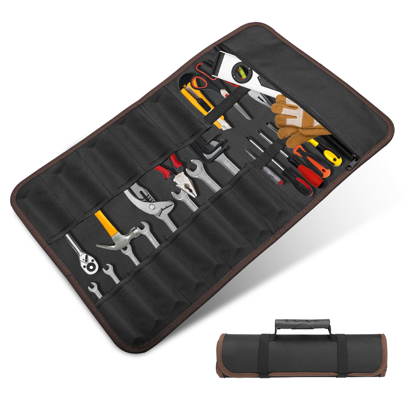 EEEkit Tool RollUp Bag, 22 Pocket Waterproof Oxford Tool Organizer
