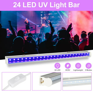 Dystyle 9 LED Black Light 36W LED UV Bar Glow in The Dark Party Supplies for Christmas Halloween Blacklight Party Birthday Wedding Stage Lighting