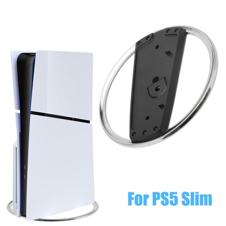 EEEkit Vertical Stand Fit for PS5/PS5 Slim Disc and Digital Edition, Stand Accessories for PlayStation 5 Console