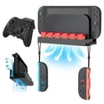 thumbnail image 1 of EEEkit Wall Mount Fit for Nintendo Switch 2, Metal Dock Wall Bracket Kit with 1 Controller Holder, 12 Game Card Holders, 2 Joy-Con Hooks, Near or Behind TV, 1 of 7