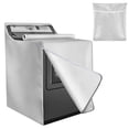 thumbnail image 1 of EEEkit Waterproof Washing Machine Cover, Top and Front Load Washer Dryer Cover with Storage Bag, 29x28x43", Silver, 1 of 6