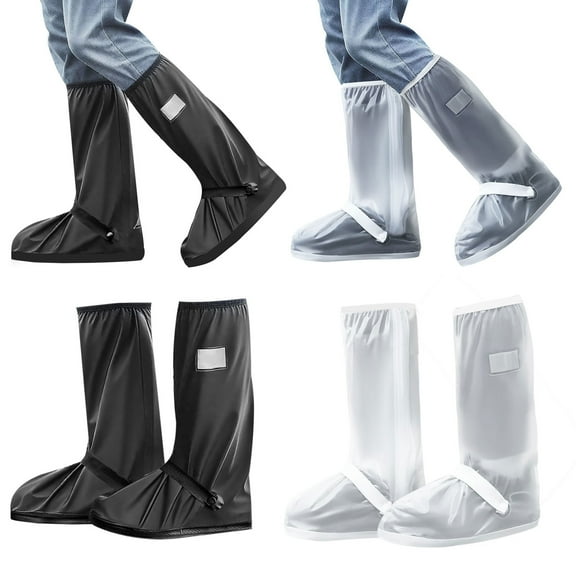 EEEkit Waterproof Rain Shoe Cover, L/XL/XXL Rainproof Boot Covers with Zipper for Outdoor Sports Travel