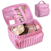 EEEkit Waterproof Toiletry Bag, Makeup Storage Organizer w/ Handle for Women, 8.7x6.3x6.7"