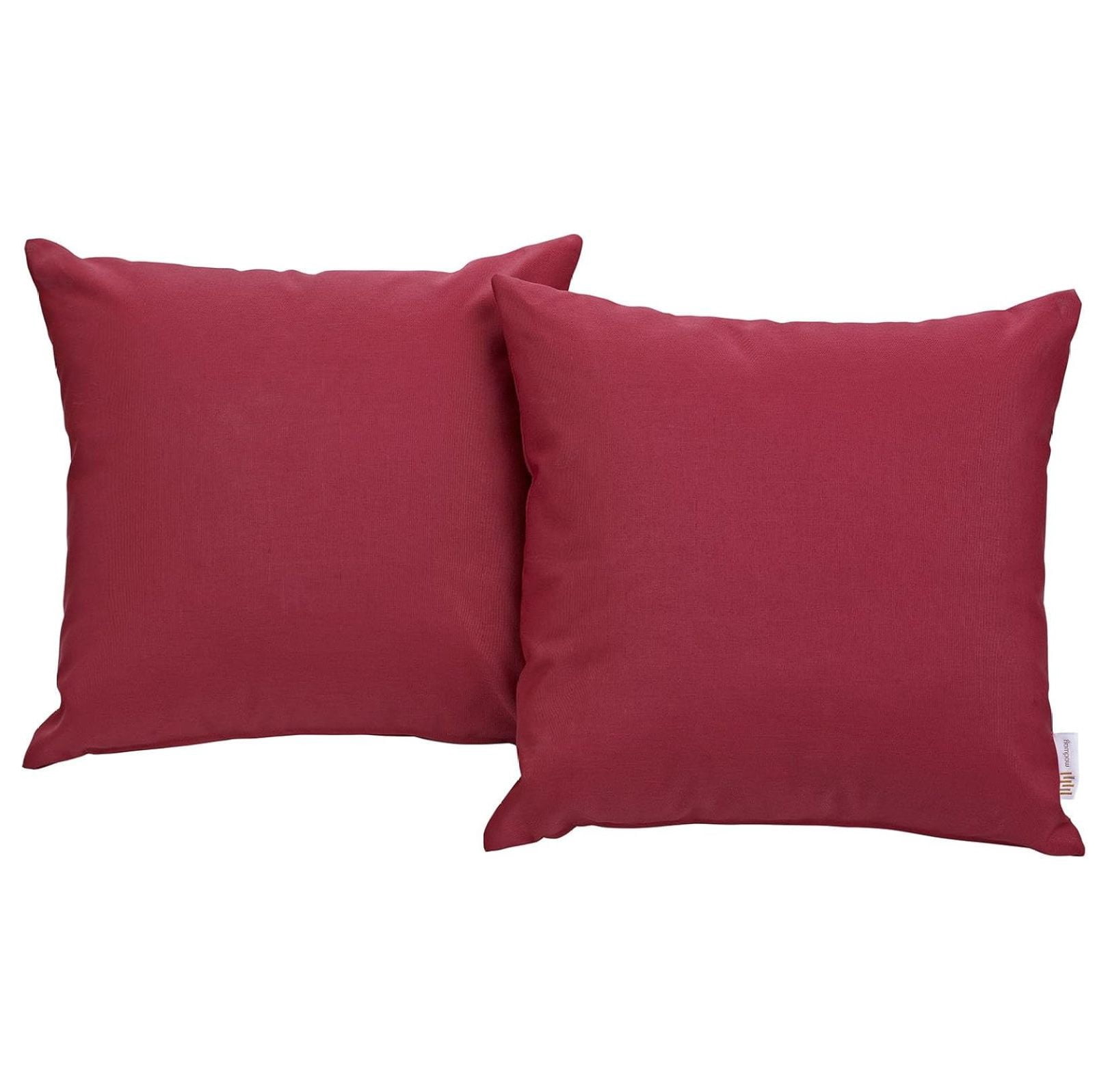 EEI-2001-RED Convene Two Piece Patio Pillow Set Outdoor Furniture, Red unspecified