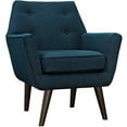 thumbnail image 1 of Modway Posit Upholstered Fabric Armchair in Azure, 1 of 5