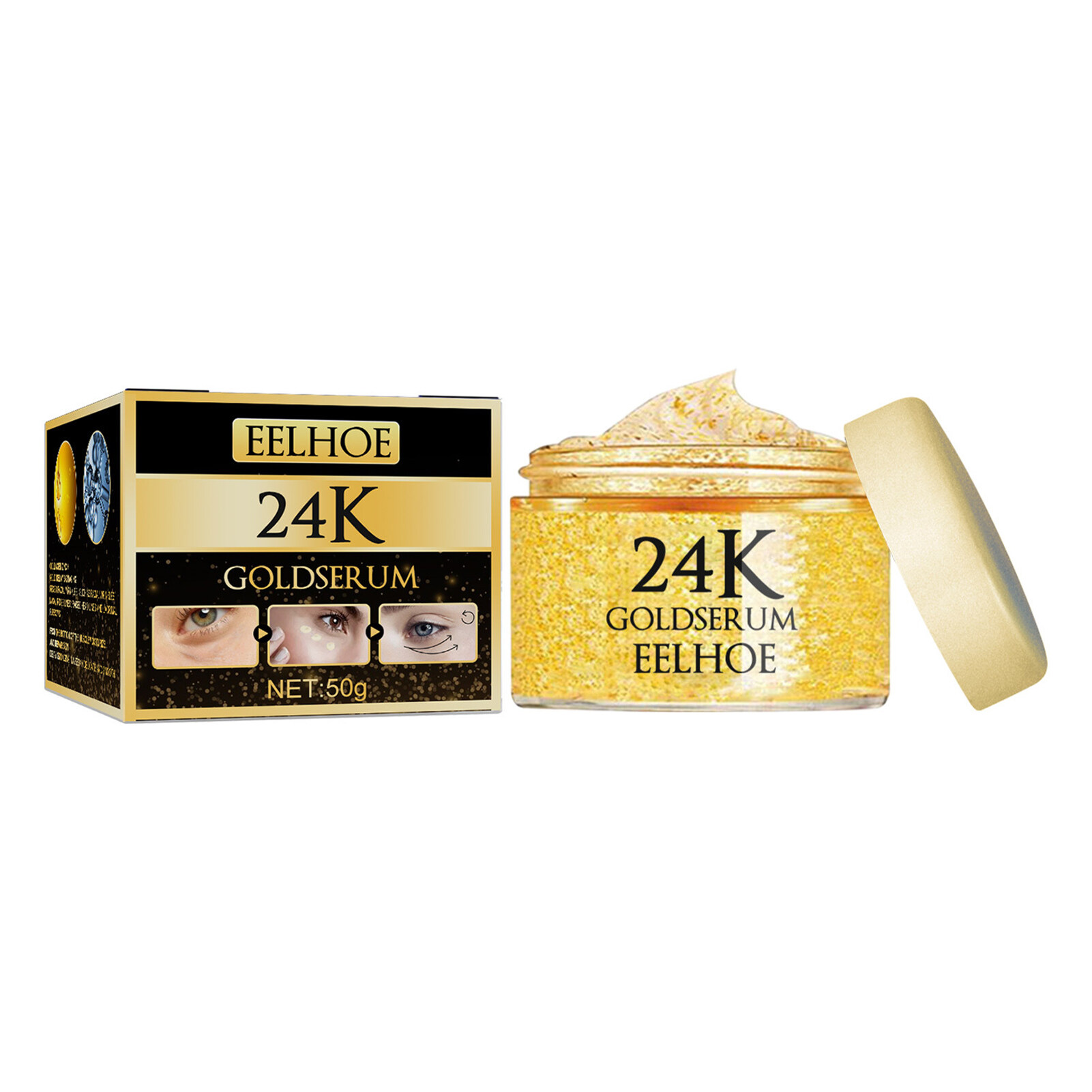 EELHOE 50g Collagen Eye Cream Nourishing Moisturizing Smoothing Remove