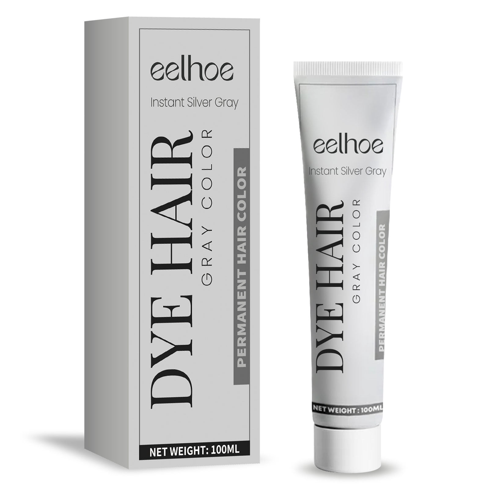 EELHOE Gray Hair Cream Natural Hair Color Long Lasting No Hair 