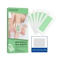 EELHOE Hair Remover Wax Strip Kit 40 Strips 20 Double Sides + 4 Wax