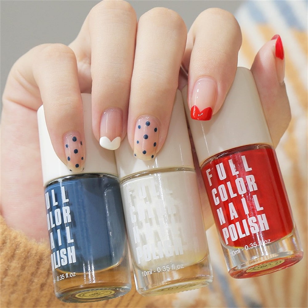 EELHOE Nail Polish Nonbake Longlasting Quickdrying Transparent