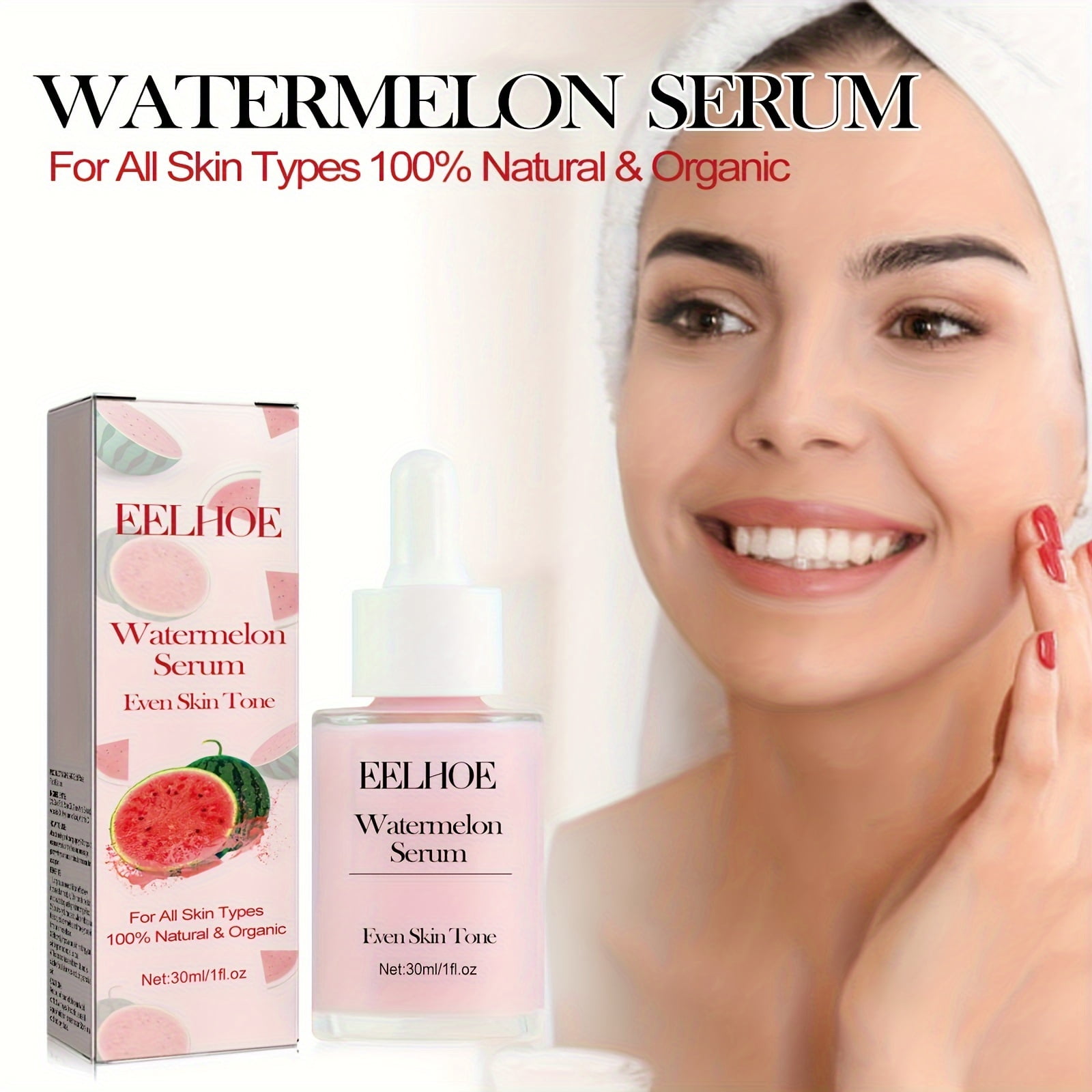 EELHOE Watermelon Serum Face Moisturizer 1.01oz UnisexAdult Lotion