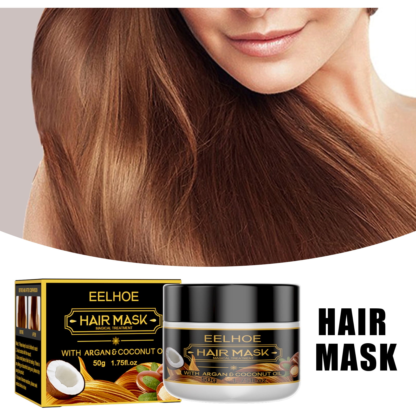 EELHOE hair mask conditioner moisturizes and improves dyed and permed