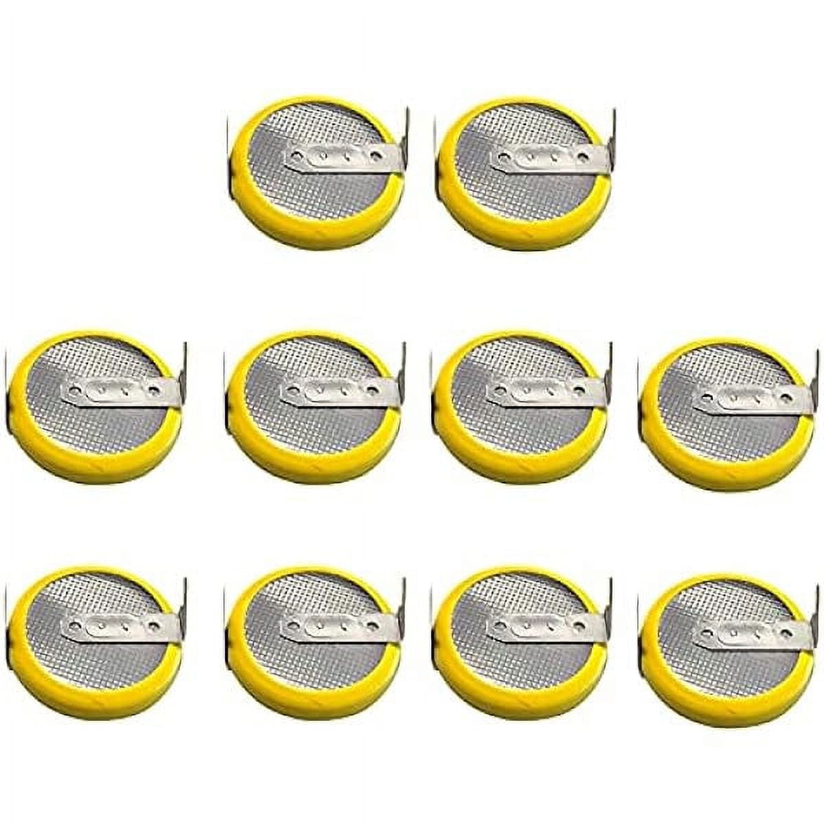 EEMB 10PACK Tabbed CR2032 Lithium Battery with Solder Tabs 3V Lithium Battery 2032 Coin Cell