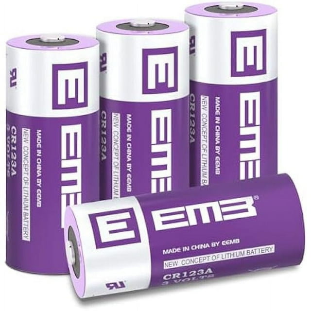 EEMB 4PACK CR123A Lithium Batteries 3V 1700mAh CR123 Battery with High
