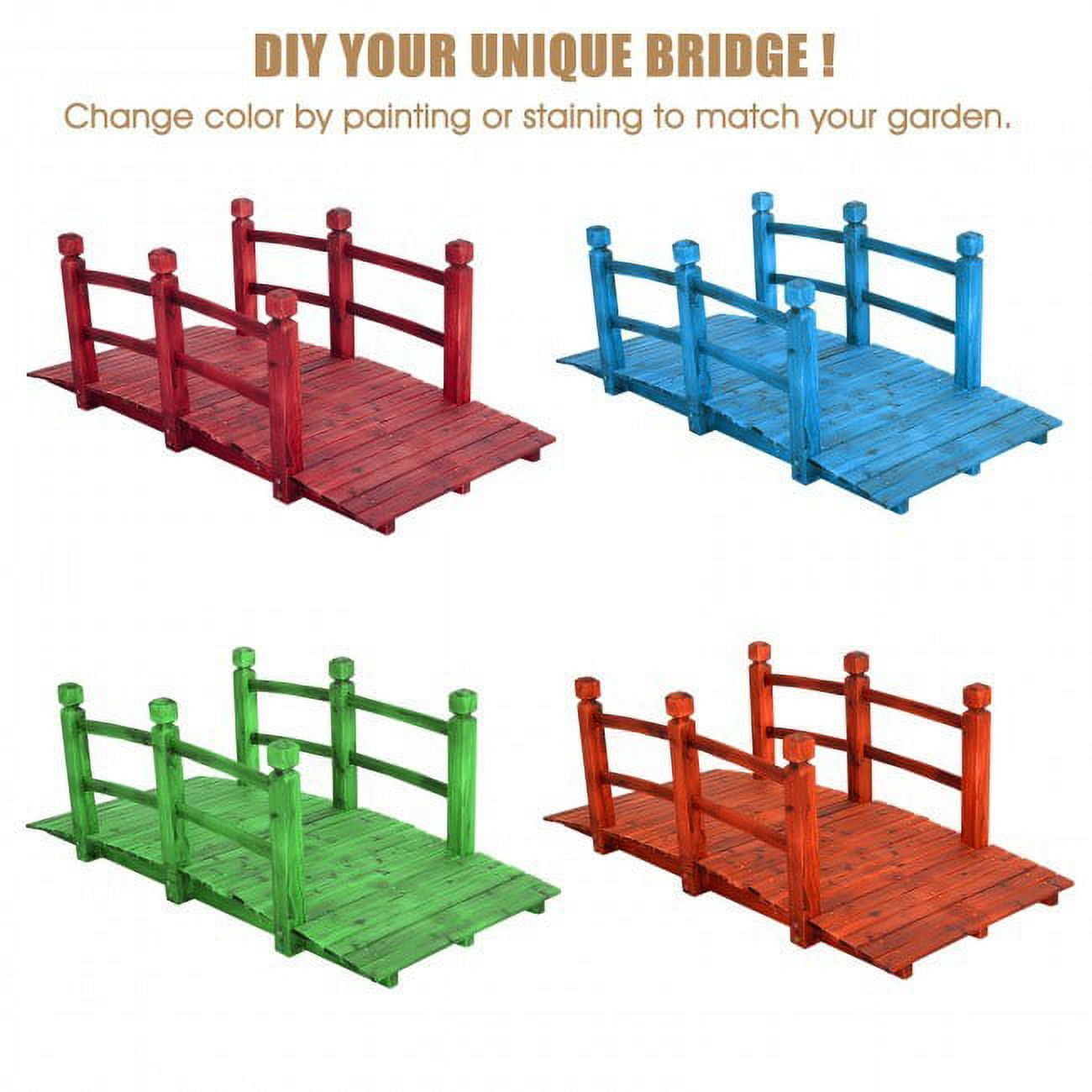 Ochine Wooden Garden Bridge With Railings - Nigeria | Ubuy