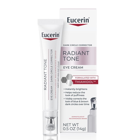 Eucerin Radiant Tone Eye Cream, Dark Circle Corrector with Thiamidol and Hyaluronic Acid, 0.5 oz