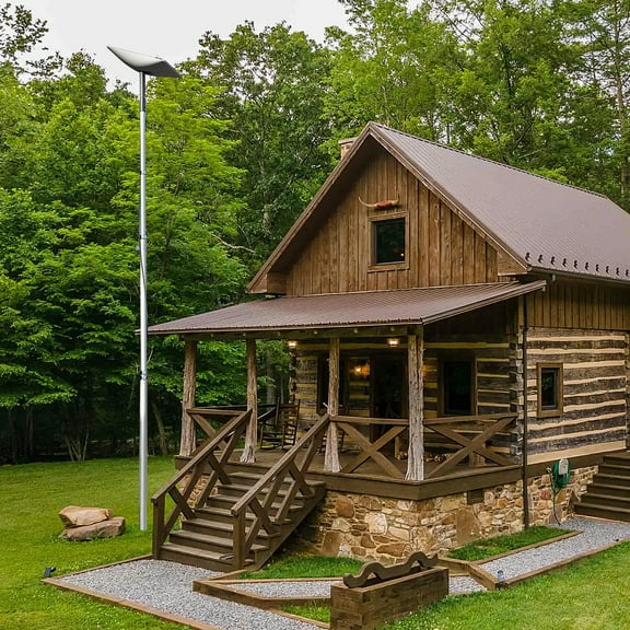 EEZ RV Products Telescopic Pole with Starlink ( GEN2 / V2 ) Adaptor 20'' for Cabins and Beach House