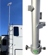 EEZ RV-Retractable Newly Upgraded Aluminum Pole 10FT with Installed Adapter Compatible with 2nd Generation Starlink Dish, Ladder Mounts are Sold Separately