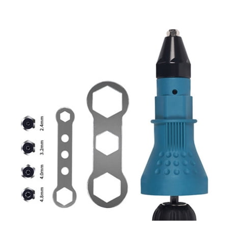 EElectric Pull Drill Riveter Conversion Adapter,Rivet Nozzle Nut Guns Riveting Drill Adaptor Nut Tool
