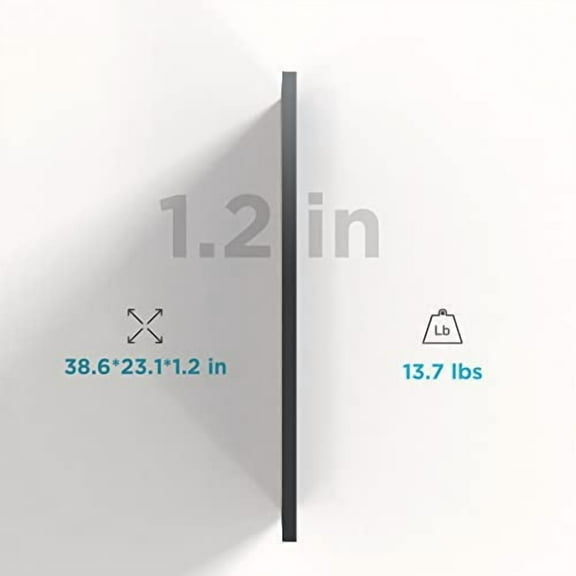 EF ECOFLOW 2PCS 100W 12V Solar Panels, High Efficiency Monocrystalline PV Modules, IP68 Waterproofing, Ideal for RV& Marine Rooftop, Farm Battery, Power Kits & Ecosystem