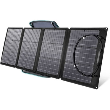 EF EcoFlow 110W Portable Solar Panel for Power Station, Foldable Solar Charger with Adjustable Kickstand, Waterproof IP67 for Outdoor Camping,RV,off Grid System