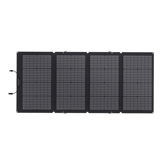 EF EcoFlow 220W Portable Solar Panel for Power Station, Foldable Solar Charger with Adjustable Kickstand, Waterproof IP67 for Outdoor Camping,RV,off Grid System