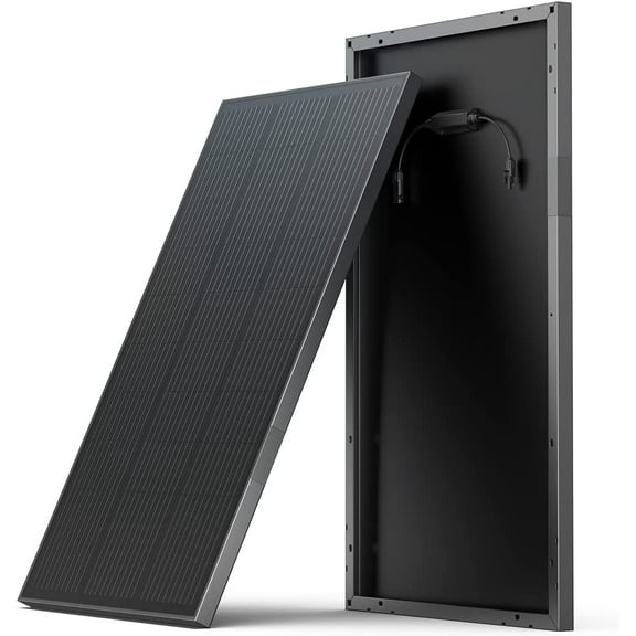 EF EcoFlow 2Pcs 100W 12V Solar Panel, High Efficiency Monocrystalline PV Modules, IP68 Waterproofing, Ideal for RV,Marine Rooftop, Farm Battery, Power Kits & Ecosystem