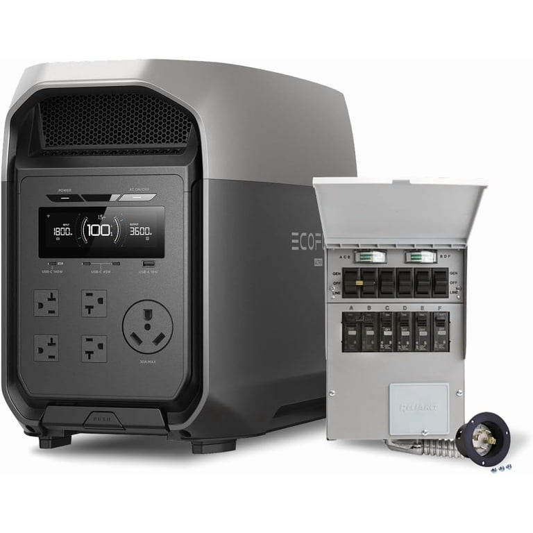 EF EcoFlow DELTA 3 Ultra Portable Power Station with Transfer