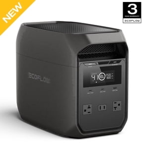 EF EcoFlow Portable Power Station DELTA 3 Classical 1000 Dark LiFePO4 Battery, 1800W AC/100W USB-C Output,1 Hr Fast Charge,Solar Generator for RVs,Camping & Home Backup(Solar Panel Optional)