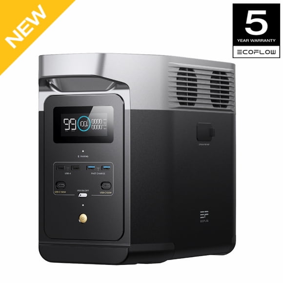 EF EcoFlow Portable Power Station DELTA 2 Lite, 950Wh LFP (LiFePO4) Battery Solar Generator,1800W AC/100W USB-C Output for Outdoor Camping,Home Backup,Emergency,RV