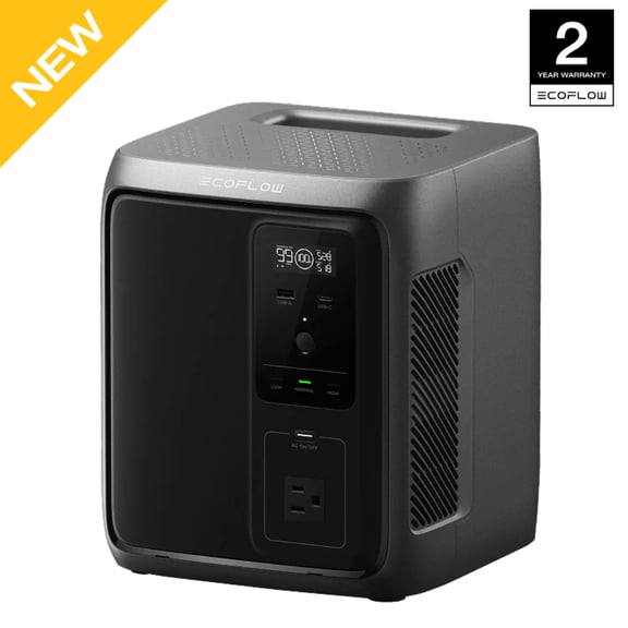 EF EcoFlow Portable Power Station DELTA 3 1000 Air, 960Wh LiFePO4 (LFP) Battery, 500W AC Output, Solar Generator (Solar Panel Optional) for Home Backup, Camping&RV