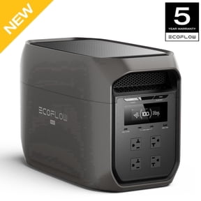 EF EcoFlow DELTA 3 Max Black Portable Power Station 2048Wh LiFePO4, 3400W X-Boost Solar Generator (Panel Optional), Ultra-Fast Charge for Home Backup & RV