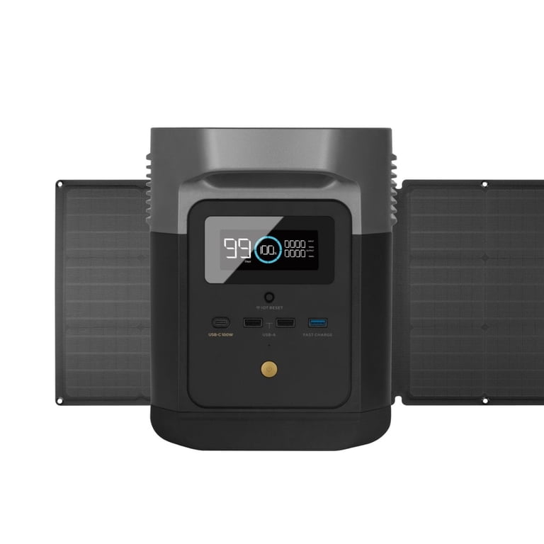 EcoFlow DELTA Mini Power Station, 882Wh, 160W Solar Panel, 1400W