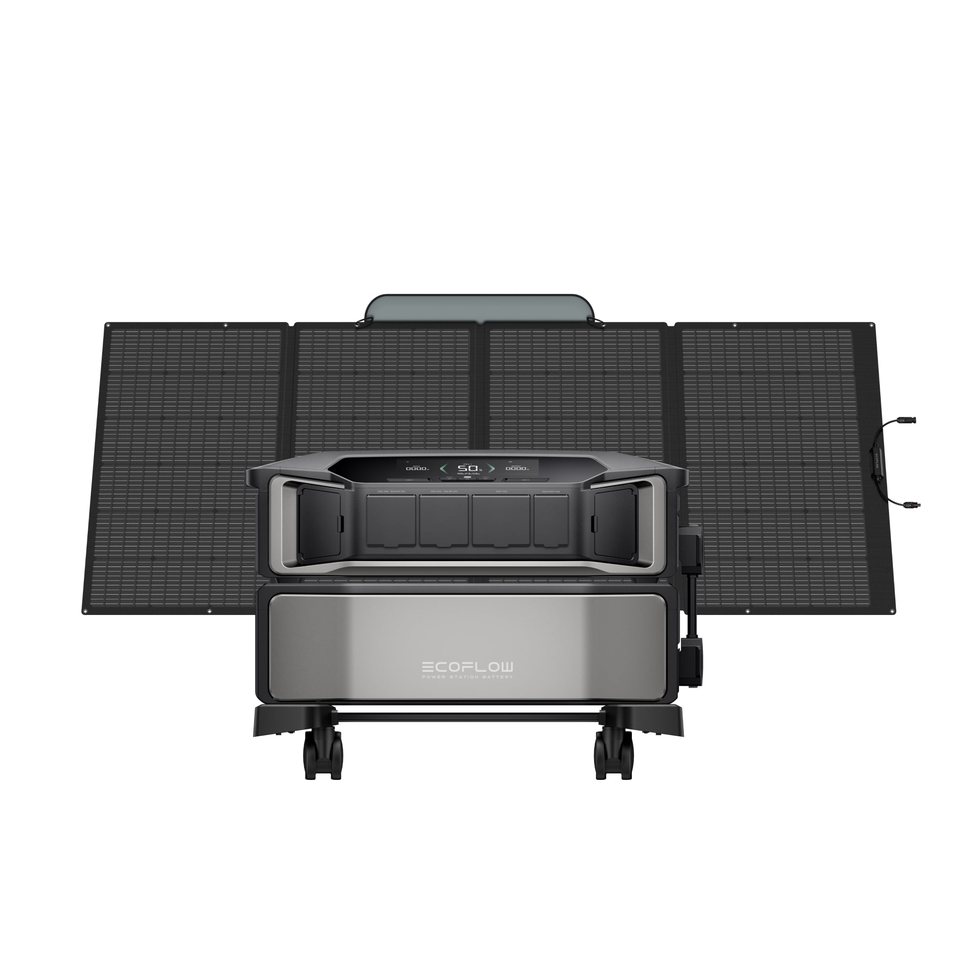EF EcoFlow Portable Power Station DELTA Pro Ultra 6000Wh Capacity,7200W Output Solar Generator with 400W Solar Panel for Home Use, Emergency, Camping, RV