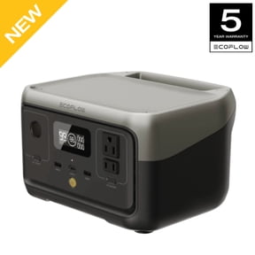 EF EcoFlow Portable Power Station RIVER 2 240,243wh LFP Battery/1 Hour Fast Charging, 600W Output Solar Generator (Solar Panel Optional) for Outdoor Camping,Home Use,RV