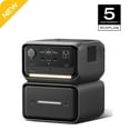 thumbnail image 1 of EF EcoFlow Portable Power Station RIVER 3 Plus 270 with EB600 Extra Battery, Expand Capacity from 268Wh to 840Wh, 3 Up to 1200W AC Outlets, <10 MS UPS, <30 dB Quiet, RIVER 3 Max Plus LiFePO4 Battery, 1 of 16