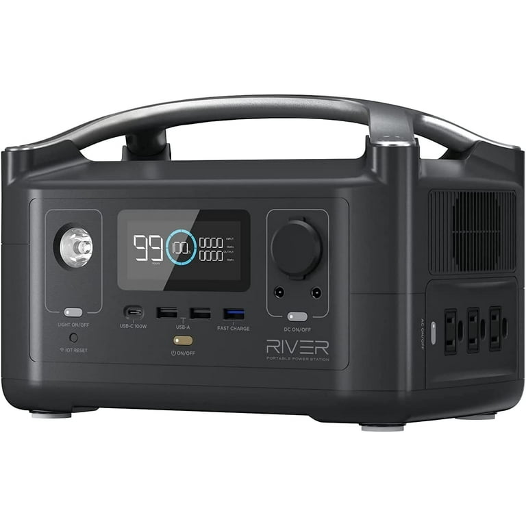 EcoFlow RIVER 600 Portable Power Station, 288Wh, 600W AC EcoFlow RIVER 600 Portable Power Station, 288Wh, 600W AC