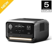 EF EcoFlow River 3 Plus 270 Portable Power Station, 268Wh LiFePO4 Battery, 3 Up to 1200W AC Outlets, <10 MS UPS, Expandable to 840Wh, 1Hr Fast Charge, <30dB Ultra-Quiet Solar Generator for Camping/RV