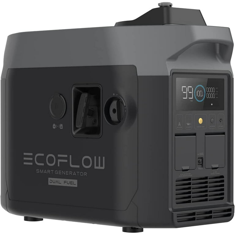 EF EcoFlow Smart Dual Fuel Generator,Gas/LPG Inverter Generator,Integrates  with Delta Pro/Delta Max/DELTA 2,1800W AC Output,for Outdoor Camping,Home