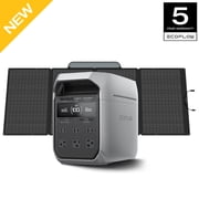 EF EcoFlow Solar Generator DELTA 3+ with 400W Solar Panel (2024 New), 1000W Solar Input, LiFePO4 Battery, Portable Power Station for Home Backup Power, Camping 