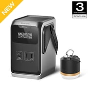 EF EcoFlow TRAIL 200 DC Portable Power Station with Camping Lamp, 192Wh LiFePO4 Battery, Solar Generator, 220W DC Output, Compact Power Bank for Camping, Travel, Outdoors, and Emergency Use