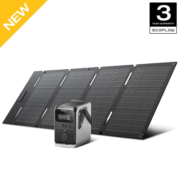 EF EcoFlow TRAIL 300 DC Solar Panel with 45W Solar Generator, 288Wh LiFePO4 Power Bank, Power Station, for Camping, Travel, and Emergency Power