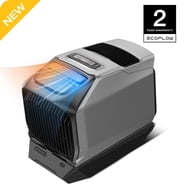 EF EcoFlow WAVE 3 Portable Air Conditioner with Add-on Battery, 1800W/6100 BTU Cooling and 2000W/6800 BTU Heating, 1000W Fast Charging in 75 mins, 8H Wireless Running, APP Control, for camping, RVs