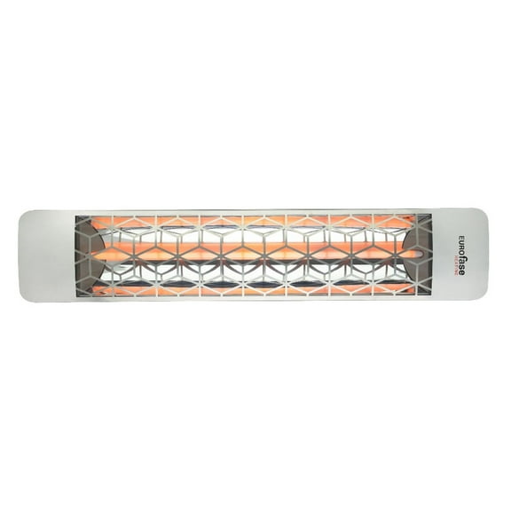 EF15120S6-Eurofase Heating-1500 Watt Plug-In Electric Infrared Single Element Heater-Stainless Steel Finish-Stella Decorative Fascia